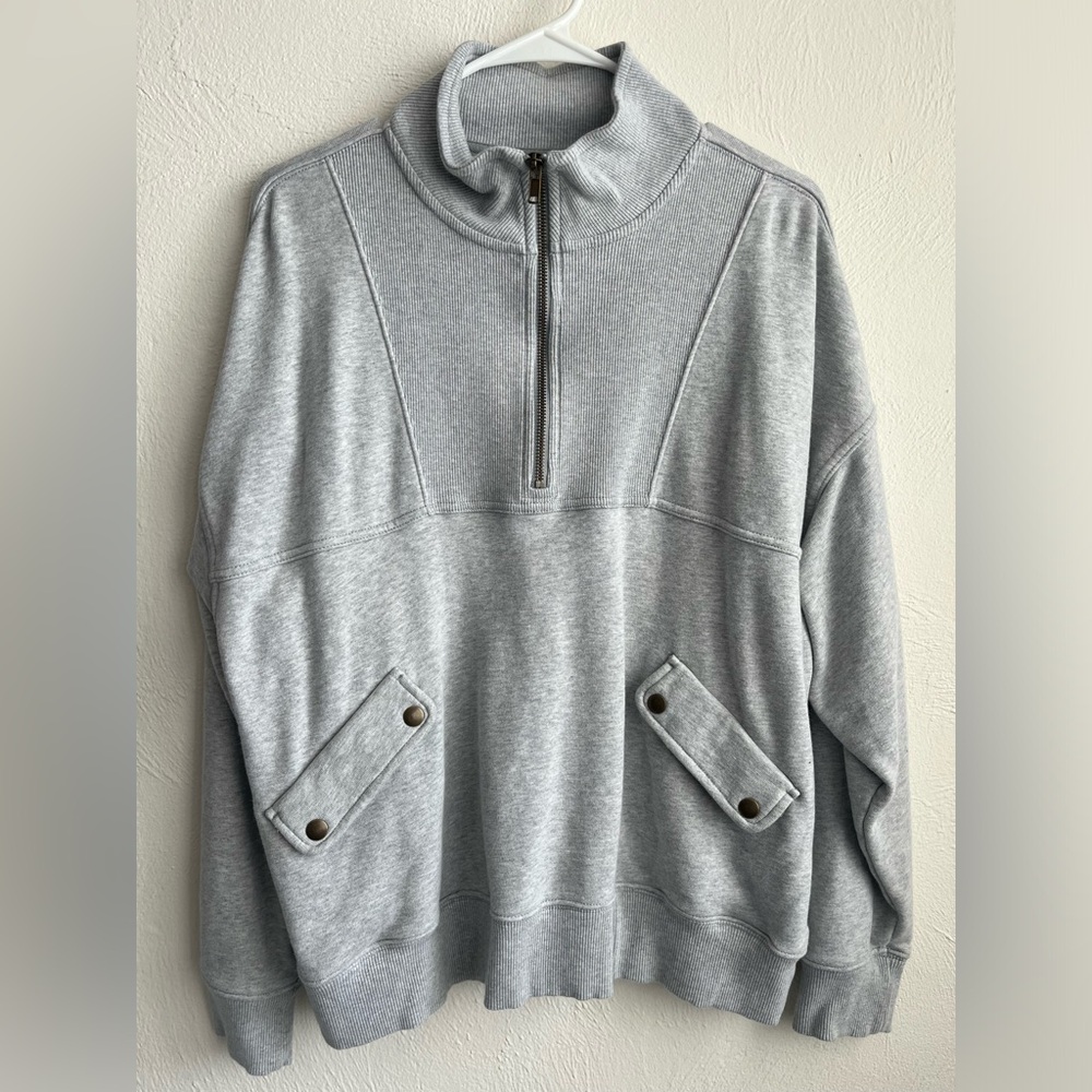 Aerie 100% Cotton Quarter-Zip Sweatshirt